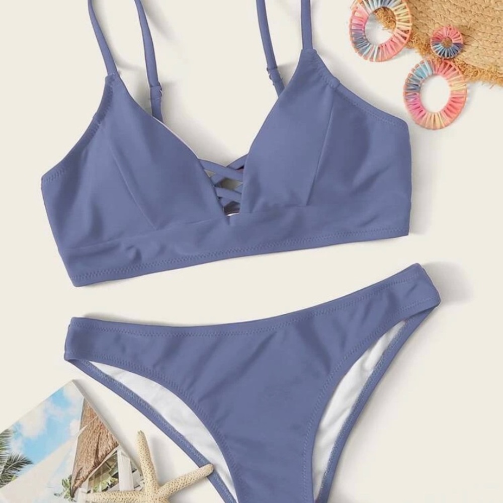 purple bikini